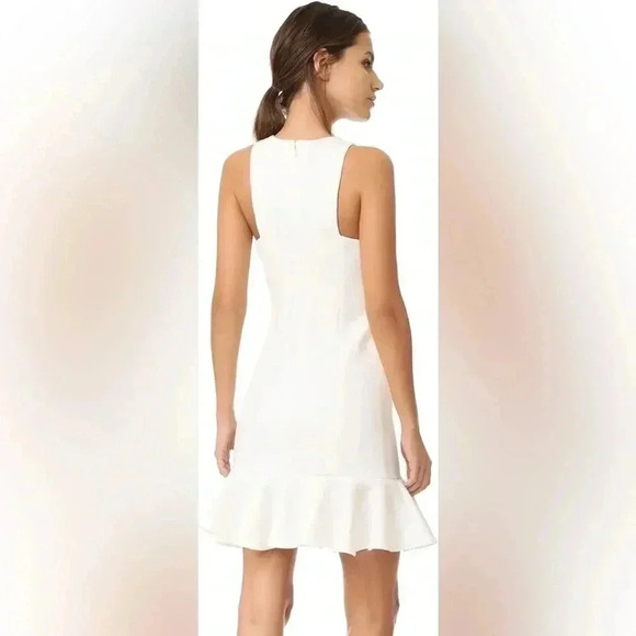 PLEASE READ Halston Heritage Sleeveless High-Neck Fitted Shimmer Cocktail Dress - Picture 4 of 15